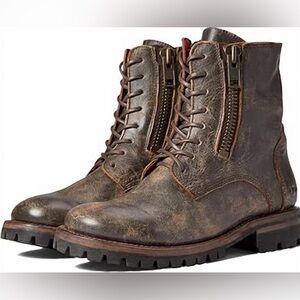 Bedstu - Women's Tactic Trek Boot Brown Leather Combat Style Boots